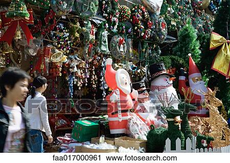 Stock Image - Christmas decorations. Fotosearch