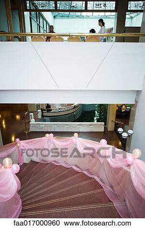Stock Image - Decorated staircase. Fotosearch