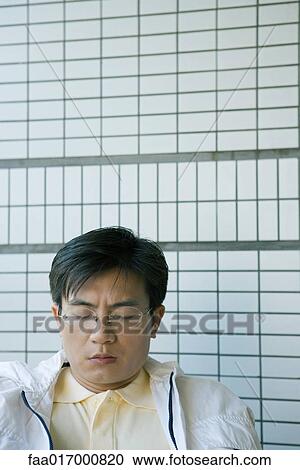 Man with eyes closed View Large Photo Image Stock Image - Man with eyes closed. Fotosearch