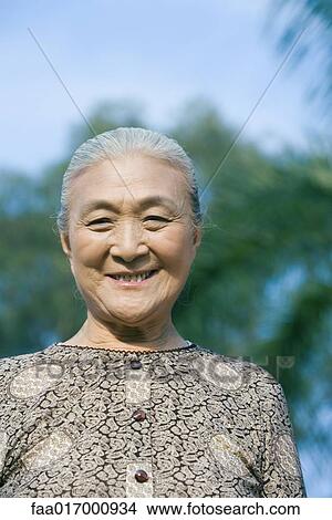 Picture - Senior woman portrait. Fotosearch