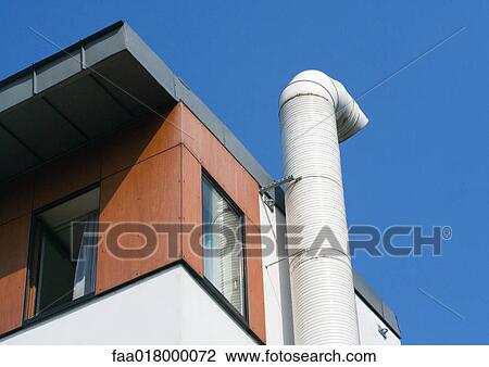 Air duct on top of building View Large Photo Image Stock Image - Air duct on top of building. Fotosearch