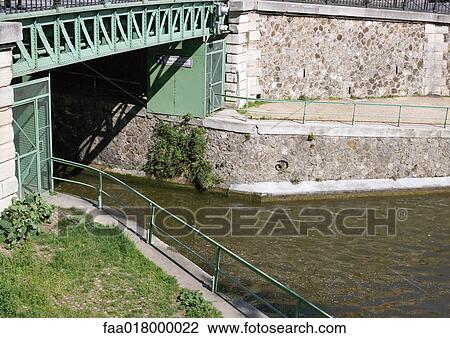 Bridge over canal View Large Photo Image Stock Image - Bridge over canal. Fotosearch