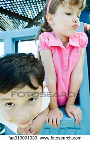 Children on playground equipment View Large Photo Image Stock Photo - Children on playground equipment. Fotosearch