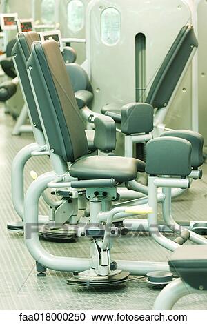 Exercise machines View Large Photo Image Stock Image - Exercise machines. Fotosearch