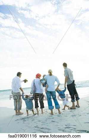 Family on beach View Large Photo Image Stock Photograph - Family on beach. Fotosearch