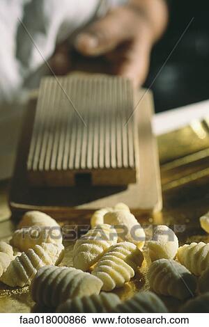 Stock Photograph - Fresh gnocchi. Fotosearch