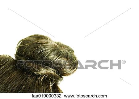 Hair bun, extreme close-up View Large Photo Image Stock Image - Hair bun, extreme close-up. Fotosearch