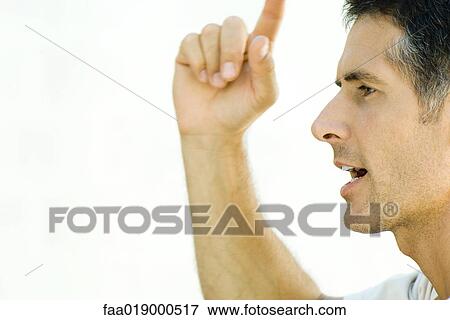 Man, talking and gesticulating, portrait View Large Photo Image Stock Photo - Man, talking and gesticulating, portrait. Fotosearch