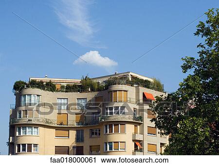 Paris, France, apartment building View Large Photo Image Stock Image - Paris, France, apartment building. Fotosearch