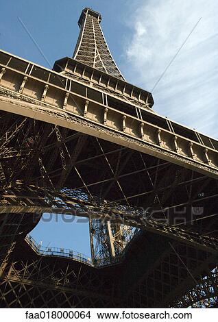 Paris, France, the Eiffel Tower, low angle view View Large Photo Image Picture - Paris, France, the Eiffel Tower, low angle view. Fotosearch
