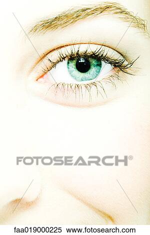 Teenage girl's eye, extreme close-up View Large Photo Image Stock Photography - Teenage girl's eye, extreme close-up. Fotosearch