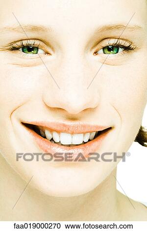 Teenage girl's face, extreme close-up View Large Photo Image Stock Image - Teenage girl's face, extreme close-up. Fotosearch