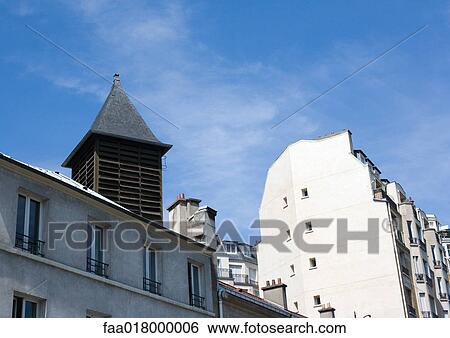Turret and apartment buildings View Large Photo Image Stock Photograph - Turret and apartment buildings. Fotosearch