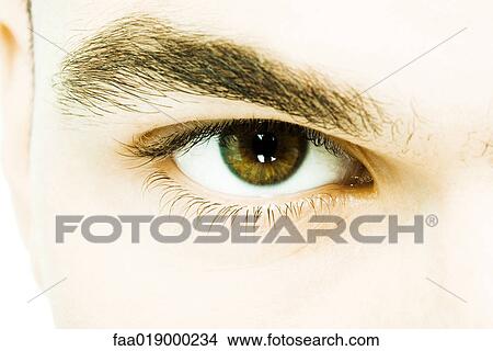 Young man's eye, extreme close-up View Large Photo Image Picture - Young man's eye, extreme close-up. Fotosearch