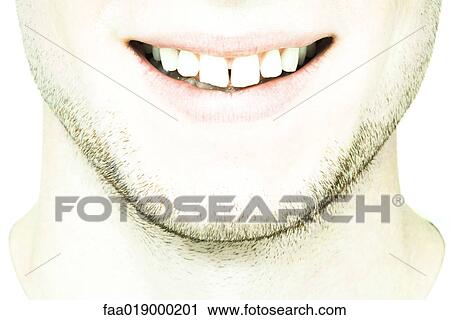 Young man's lower face, extreme close-up View Large Photo Image Stock Image - Young man's lower face, extreme close-up. Fotosearch