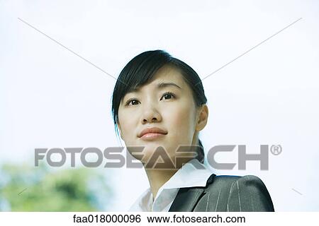 Young woman, portrait View Large Photo Image Stock Photograph - Young woman, portrait. Fotosearch