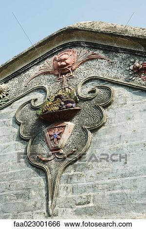 Architectural detail on Chinese temple View Large Photo Image Stock Photograph - Architectural detail on Chinese temple. Fotosearch