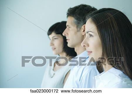 Business team in profile, head and shoulders, portrait View Large Photo Image Stock Image - Business team in profile, head and shoulders, portrait. Fotosearch