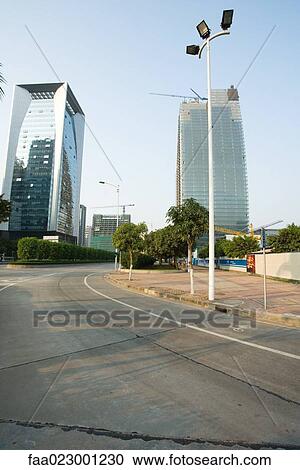 Stock Image - China, Guangdong Province, Guangzhou, high rises. Fotosearch
