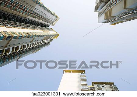 Stock Image - China, Guangdong Province, Guangzhou, high rises. Fotosearch