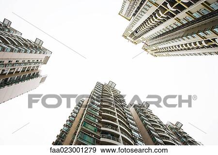 Stock Photo - China, Guangdong Province, Guangzhou, high rises. Fotosearch