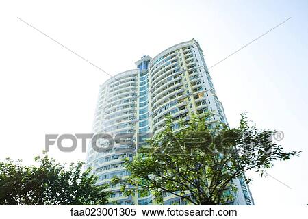 Stock Photography - China, Guangdong Province, Guangzhou, high rises. Fotosearch
