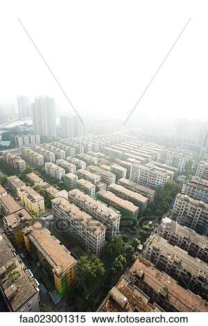 China, Guangdong Province, Guangzhou, housing projects, aerial view View Large Photo Image Stock Photography - China, Guangdong Province, Guangzhou, housing projects, aerial view. Fotosearch