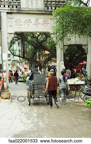 China, Guangdong province, street market View Large Photo Image Stock Image - China, Guangdong province, street market. Fotosearch