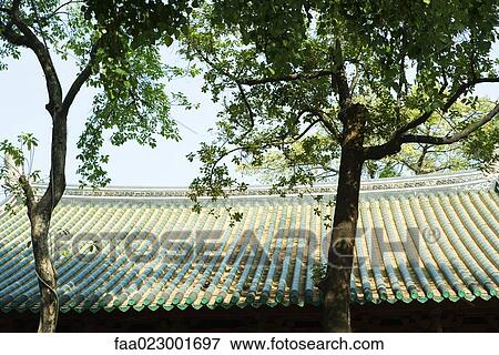 Chinese temple, roof View Large Photo Image Stock Photo - Chinese temple, roof. Fotosearch