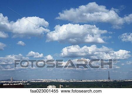 Cloudscape over Paris, France View Large Photo Image Stock Photography - Cloudscape over Paris, France. Fotosearch