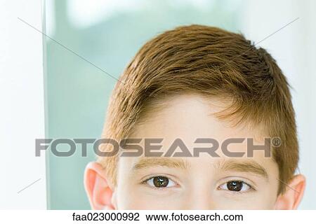 Cropped view of boy, portrait View Large Photo Image Stock Image - Cropped view of boy, portrait. Fotosearch