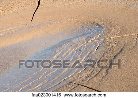 Drying puddle in cracking soil, full frame View Large Photo Image Stock Photograph - Drying puddle in cracking soil, full frame. Fotosearch