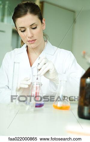 Female scientist working in laboratory View Large Photo Image Stock Photography - Female scientist working in laboratory. Fotosearch