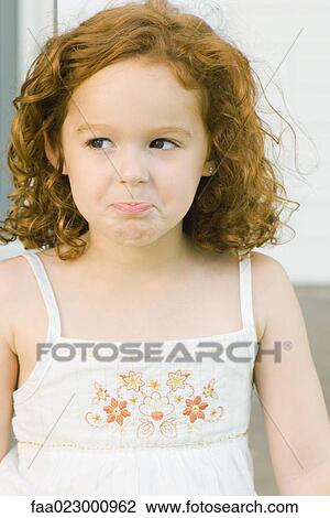 Girl pouting, looking away, portrait View Large Photo Image Stock Image - Girl pouting, looking away, portrait. Fotosearch
