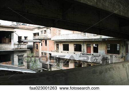 Stock Image - Gutted building. Fotosearch