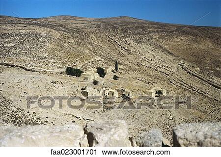 Jordan, village in arid landscape View Large Photo Image Stock Image - Jordan, village in arid landscape. Fotosearch
