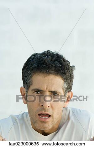 Mature man showing surprise, portrait View Large Photo Image Stock Photography - Mature man showing surprise, portrait. Fotosearch