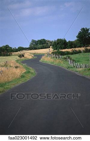 Stock Image - Rural road. Fotosearch