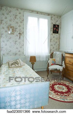 Rustic home interior, bedroom View Large Photo Image Stock Photograph - Rustic home interior, bedroom. Fotosearch