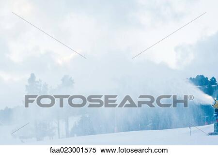 Snowblower on ski slope View Large Photo Image Stock Photography - Snowblower on ski slope. Fotosearch