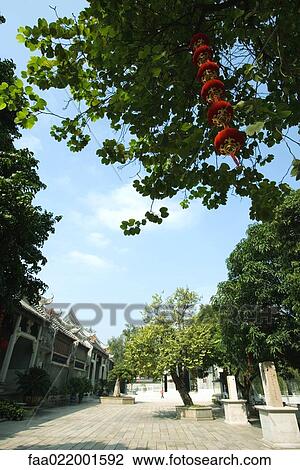 Temple courtyard, Guangdong province, China View Large Photo Image Stock Image - Temple courtyard, Guangdong province, China. Fotosearch