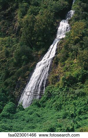 Waterfall View Large Photo Image Stock Photograph - Waterfall. Fotosearch