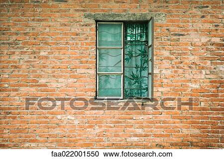 Window in brick wall View Large Photo Image Stock Image - Window in brick wall. Fotosearch