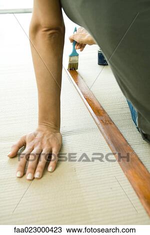 Woman staining piece of wood, cropped view View Large Photo Image Stock Image - Woman staining piece of wood, cropped view. Fotosearch