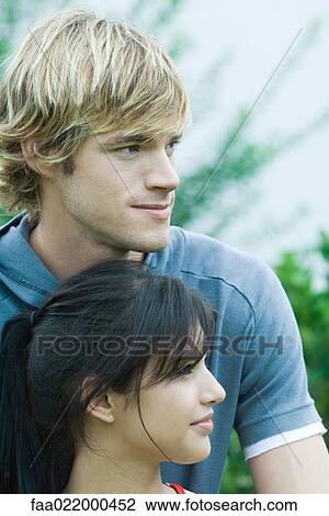 Young couple, portrait View Large Photo Image Stock Image - Young couple, portrait. Fotosearch