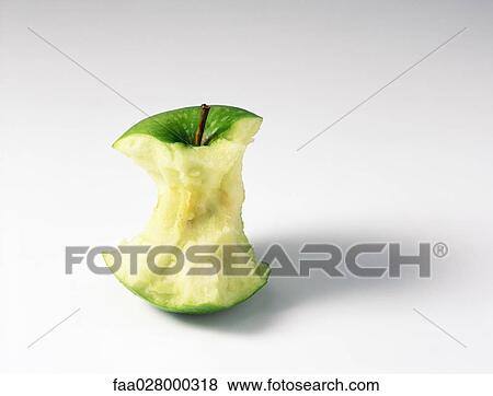 Stock Photo - Apple core, close-up. Fotosearch