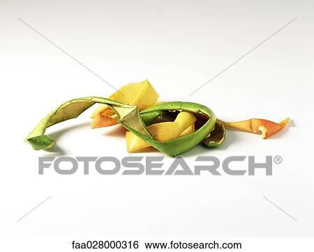 Stock Photograph - Apple peels, close-up. Fotosearch