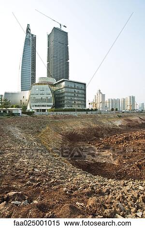 Stock Photography - Bare soil at construction site. Fotosearch
