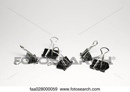 Binder clips, close-up View Large Photo Image Stock Photo - Binder clips, close-up. Fotosearch
