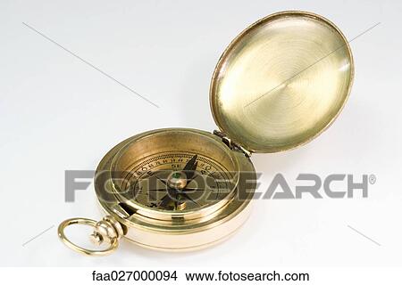 Brass compass, close-up View Large Photo Image Picture - Brass compass, close-up. Fotosearch
